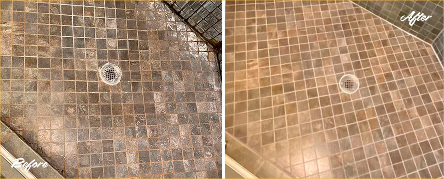 Shower Beautifully Restored by Our Tile and Grout Cleaners in Dumbo, NY